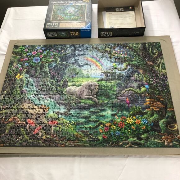 Ravens burger puzzle 759 pieces unicorn mystery exit complete colorful rainbow - Picture 2 of 6
